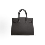 HERMES Birkin 30 Gold buckle platinum handbag 30 Women\'s Edition 46 Ebene ebony color